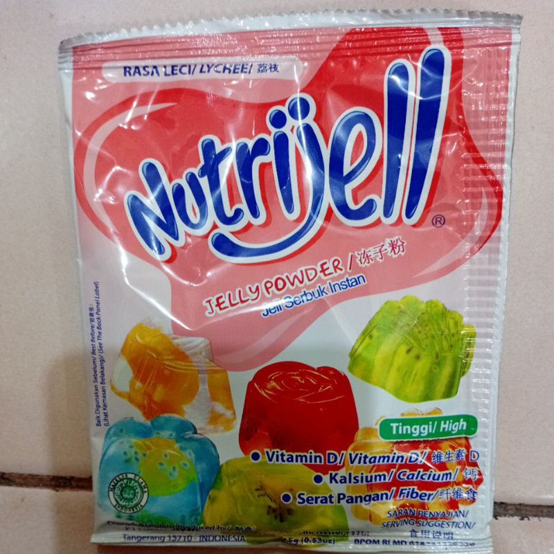 

Nutrijell Ekonomis Jelly Powder Kemasan Sachet Rasa Leci 15gr