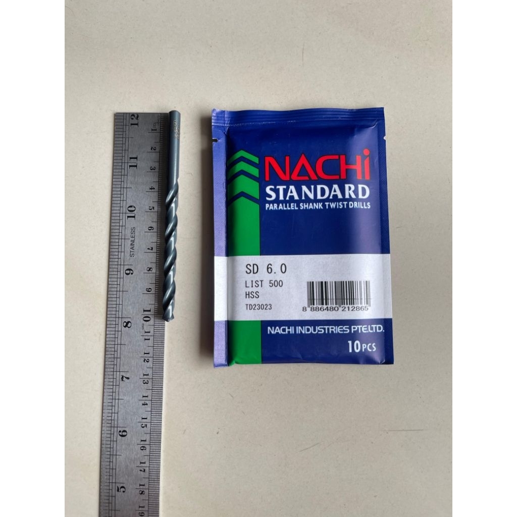 Nachi 6 MM Mata Bor Besi HSS - Nachi Mata Bor Besi HSS 6 MM