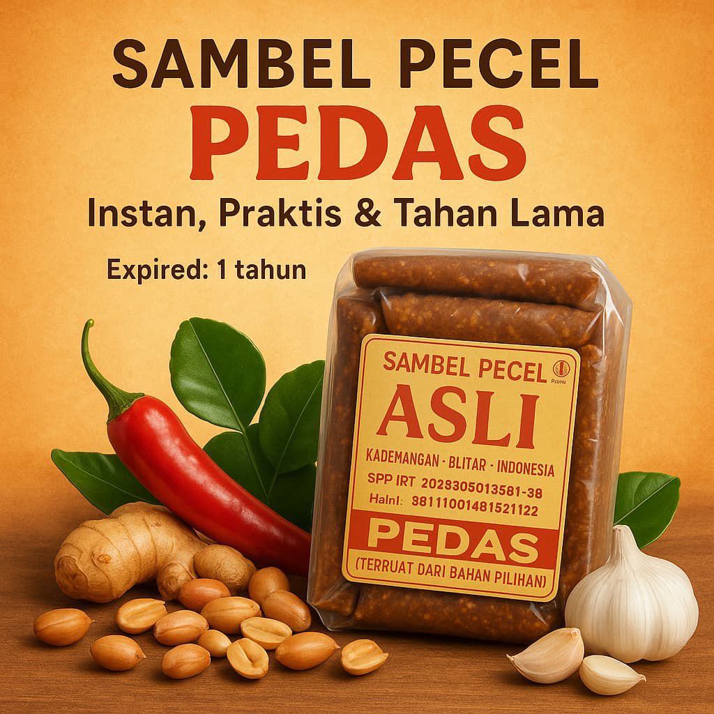 

Sambel Pecel Asli Blitar 425 Gram - Praktis dan Expired Lama