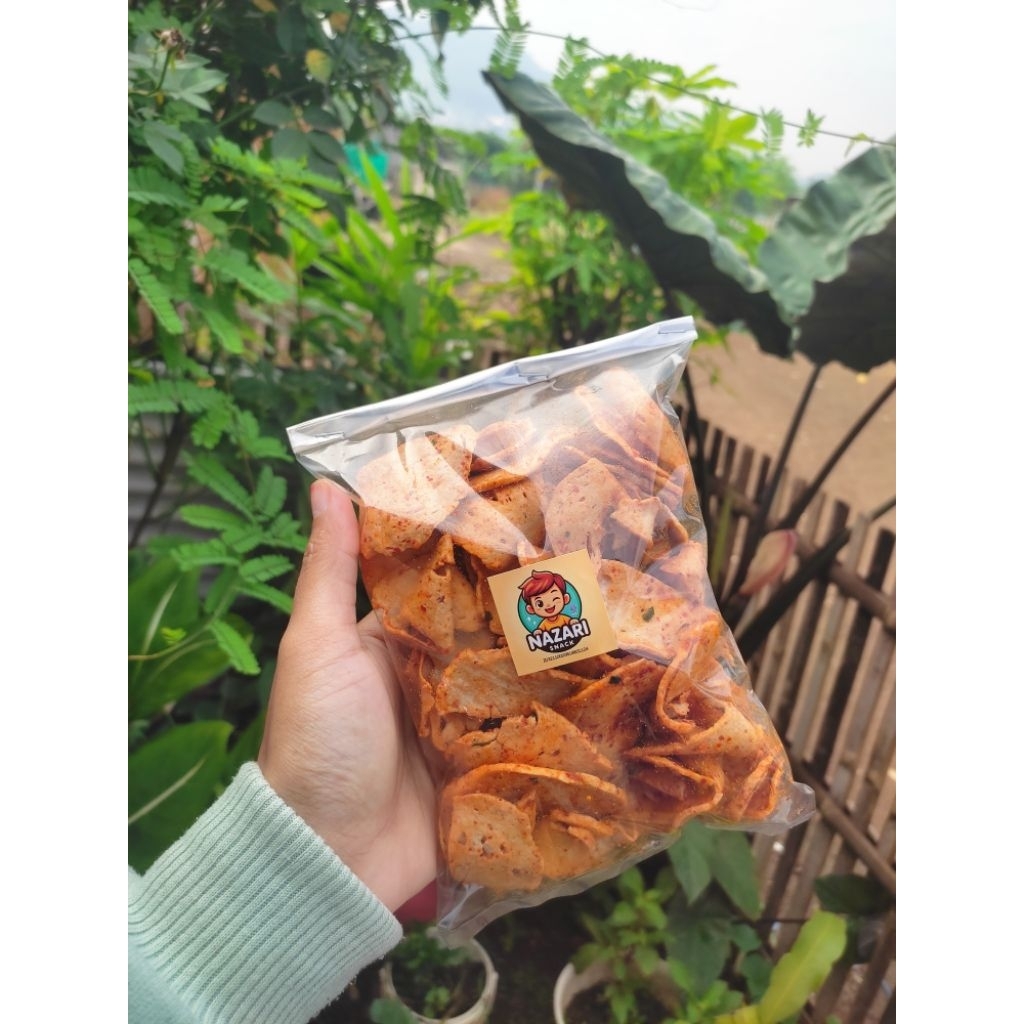 

NAZARI_SNACK BASRENG PEDAS DAUN JERUK / KERIPIK BASRENG /BASRENG KRIUK