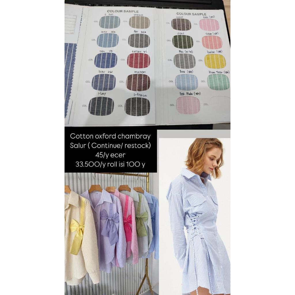 Cotton Chambray Oxford Salur Stockload | Chambray Oxford Salur Restock