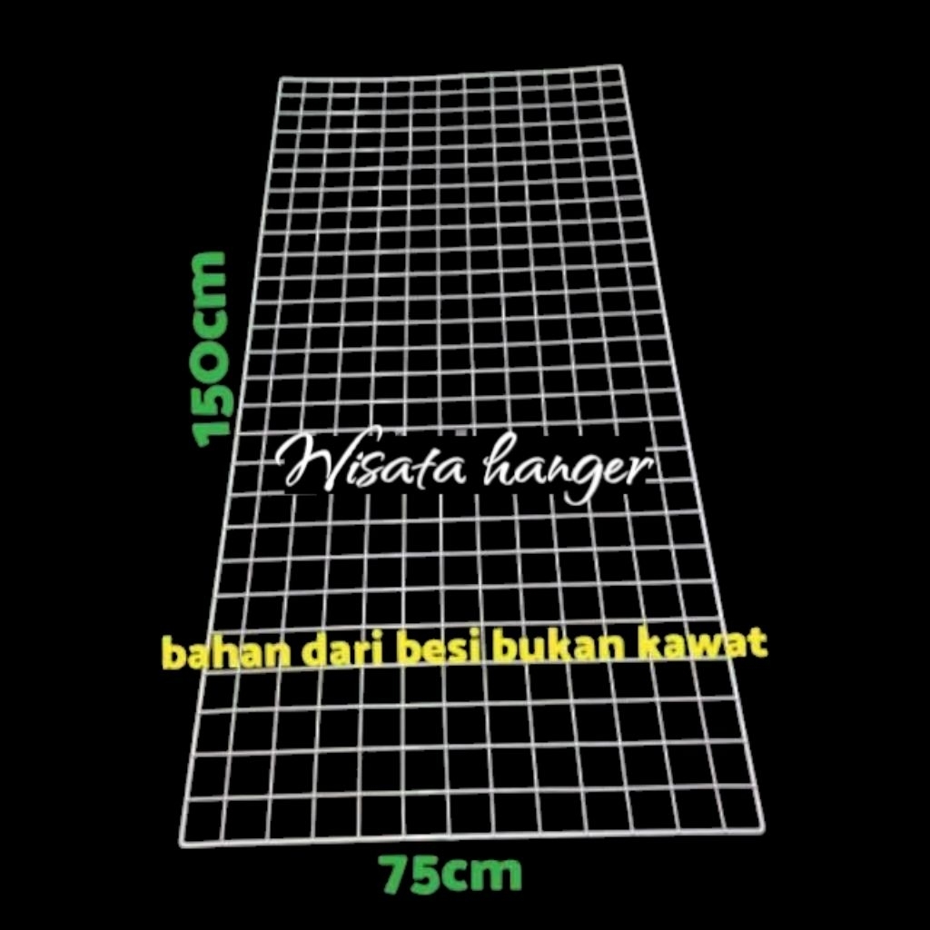 Jaring Ram besi putih lebih TEBAL ukuran 75x150