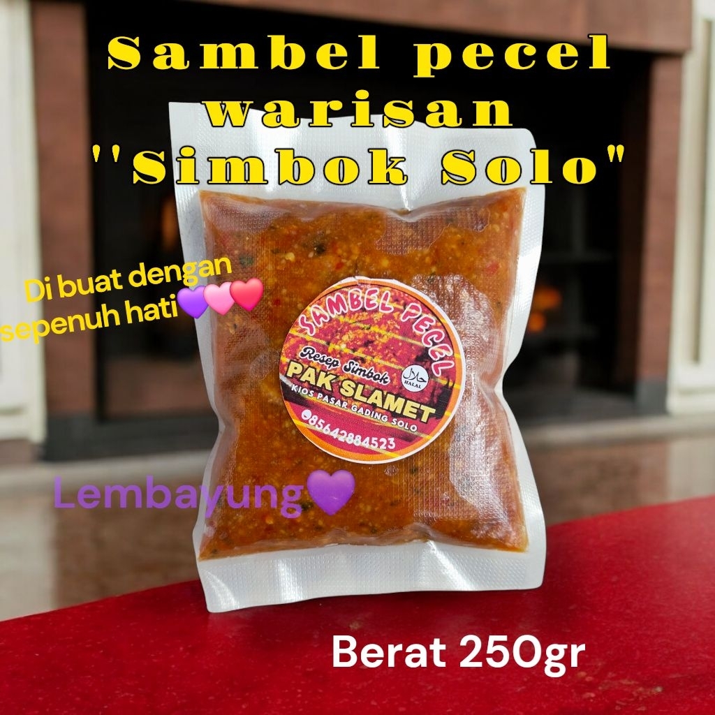 

Sambel pecel pedas 250gr