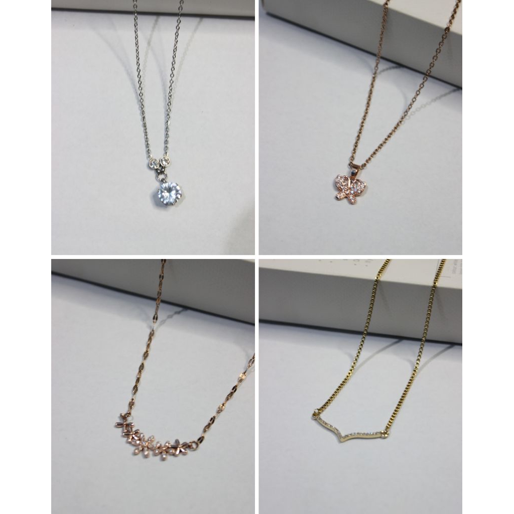 Kalung Titanium Wanita|kalung titanium|kalung rosegold|fashion korea