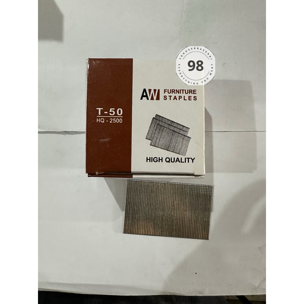 

paku staples tembak refill nail nailer gun I besar panjang 50mm T50