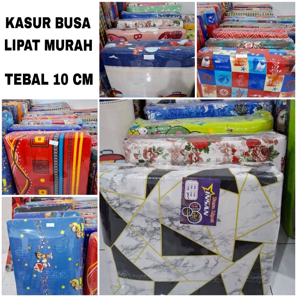 KASUR LIPAT BUSA / KASUR LIPAT BUSA MURAH / KASUR LIPAT MURAH / KASUR LIPAT TEBAL 10 CM