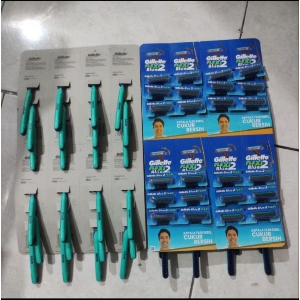 PENCUKUR KUMIS GILLETTE BLUE FLEXI 2 | GILLETTE BLUE 2 FLEXI | PENCUKUR  JENGGOT | SILET
