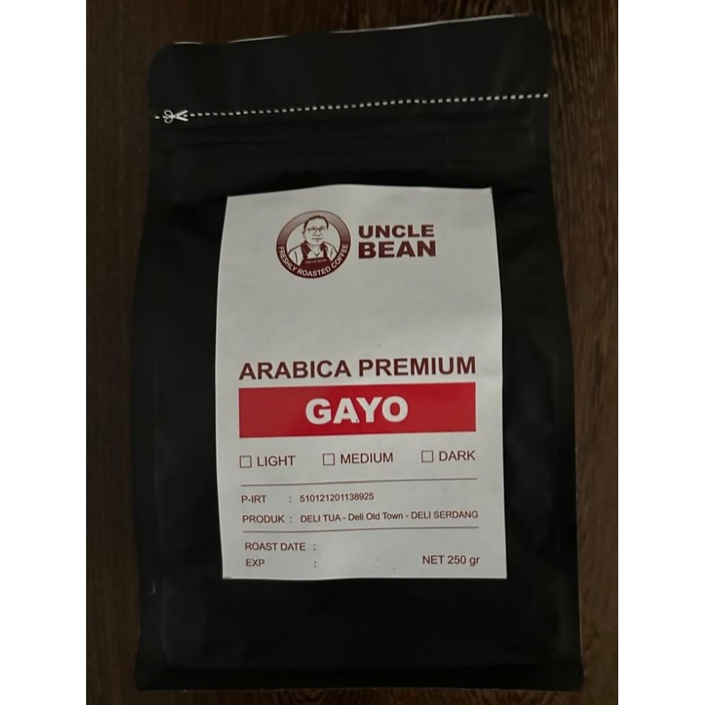 

Kopi Gayo Unclebean 100% Arabica (250g)