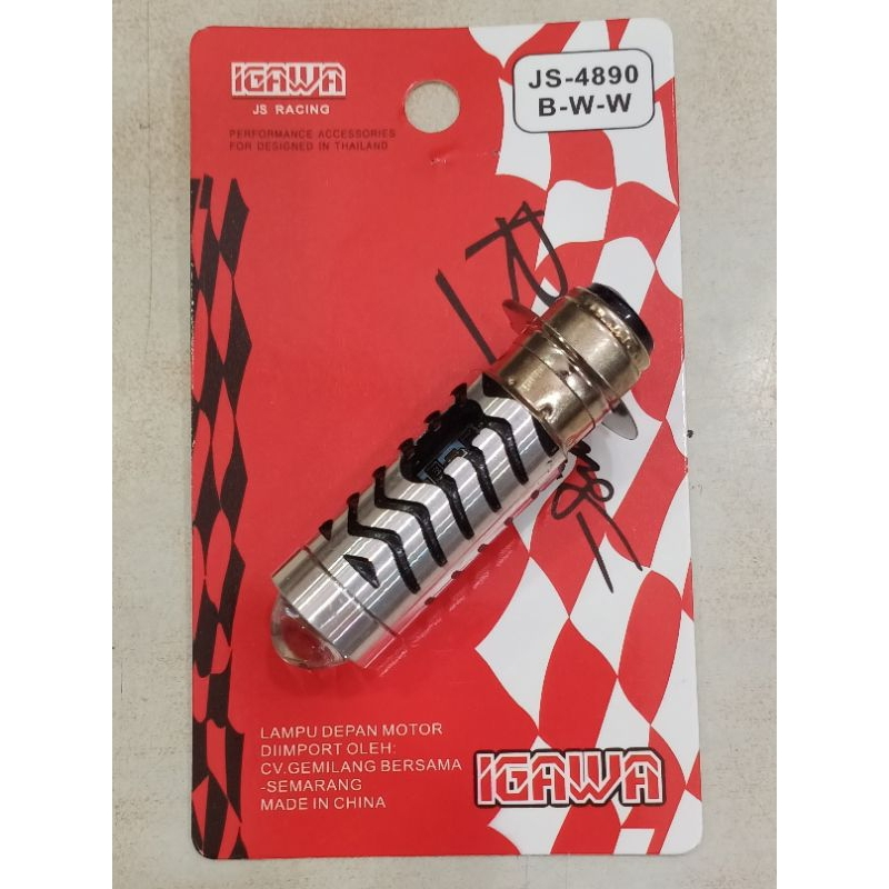 Lampu LED Motor H6 LASER Putih Kuning Universal IGAWA