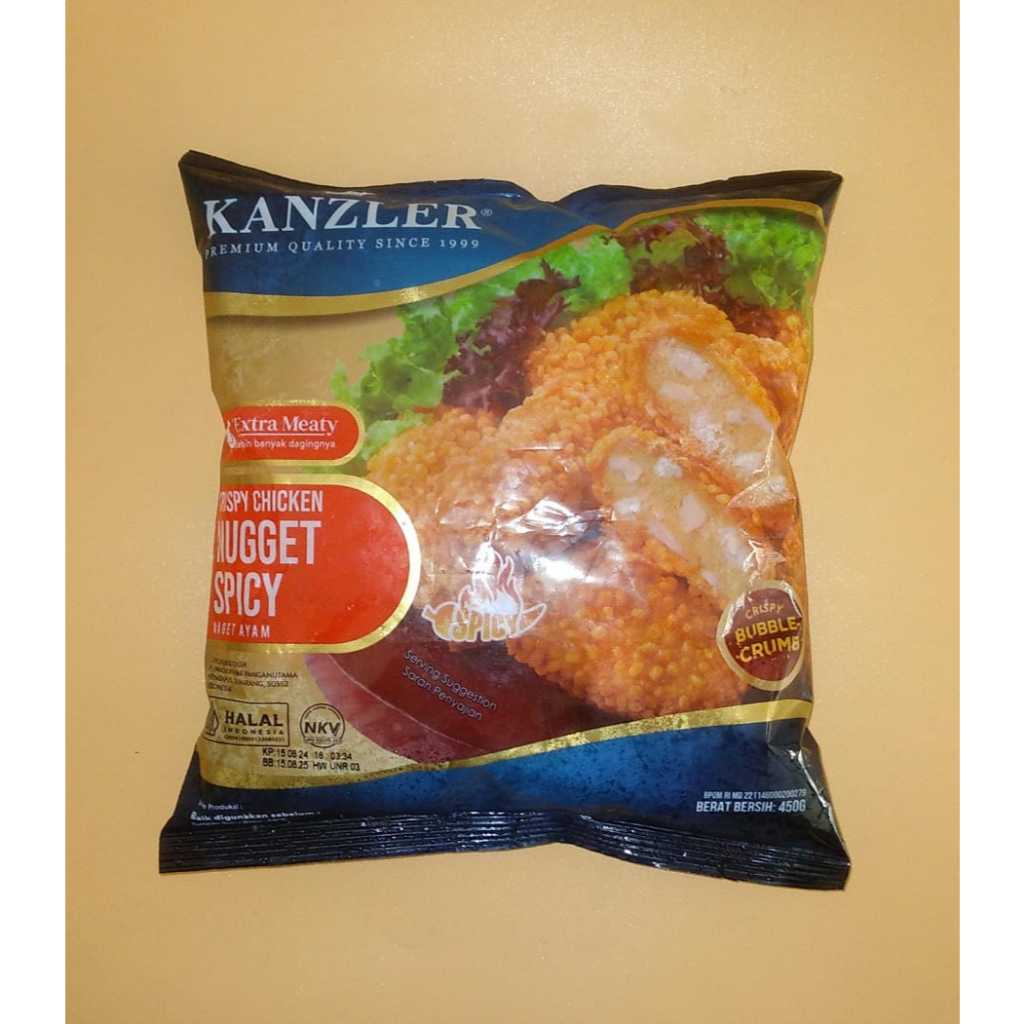 

KANZLER KRISPY CHICKEN NUGGET SPICY 500 GR(NAGET AYAM)