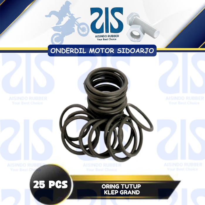 Oring Tutup Klep GRAND (Harga Per Pak isi 25) - Seal Sil O Ring Karet OTK PRIMA/ASTREA/LEGENDA/SUPRA