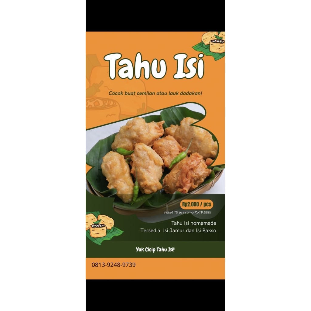 

Tahu Mercon Isi Jamur, Isi bakso dan isi sayur