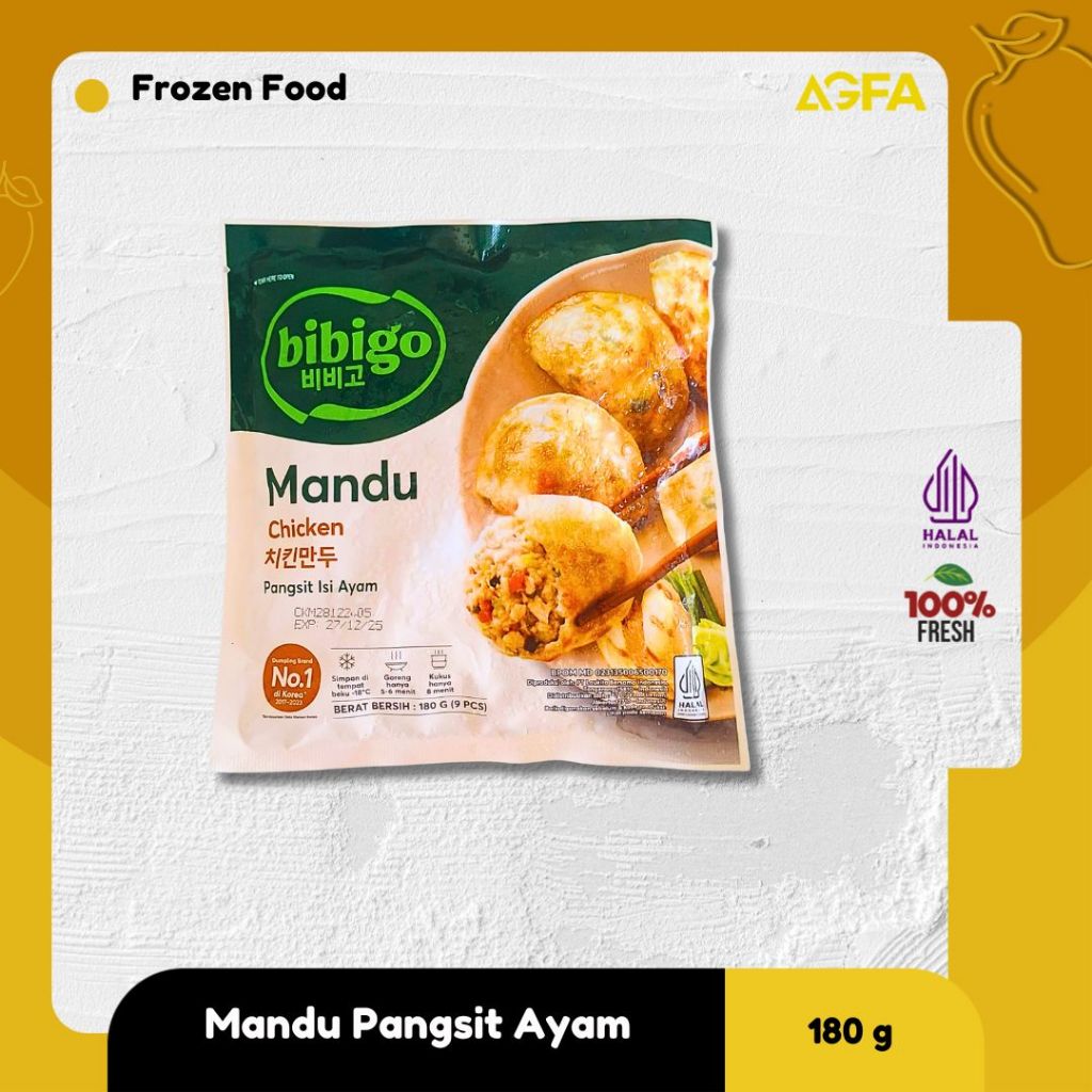 Mandu Pangsit Ayam / Mandu Beef Bulgogi Halal / Bibigo Mandu / Pangsit Korea Halal / Jual Mandu Sido