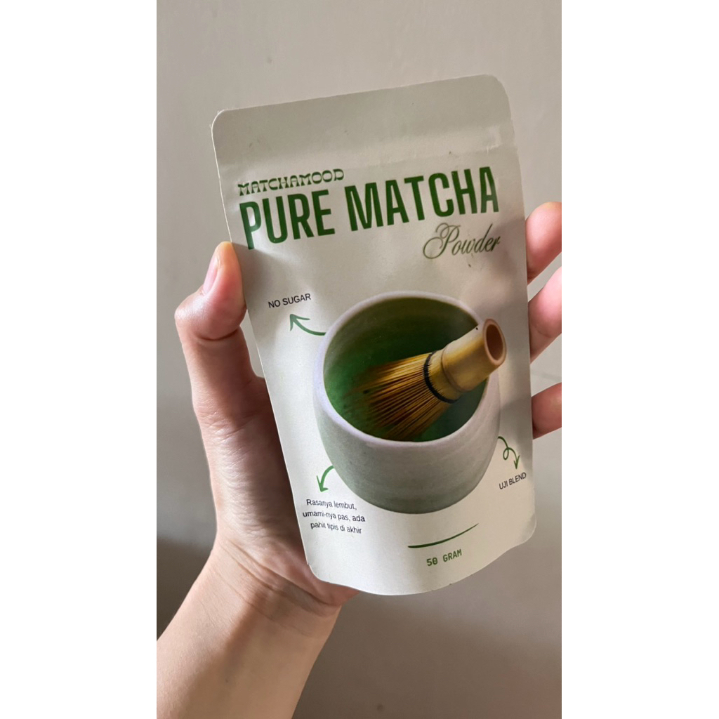 

100 gram PURE MATCHA ASLI JEPANG TANPA CAMPURAN | matchamood