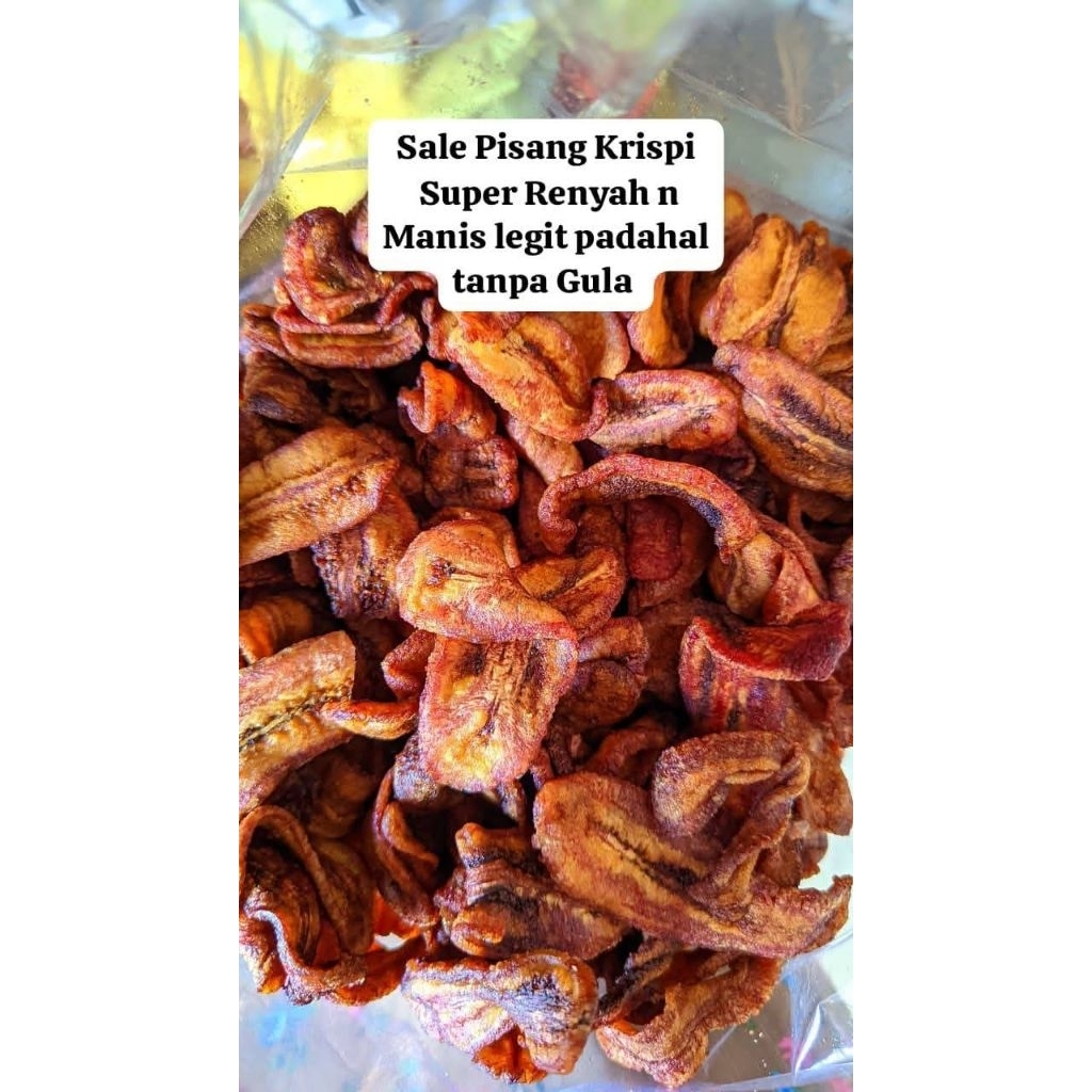 

SALE PISANG KERING COKLAT MANIS 500 GRAM ASLI CILACAP