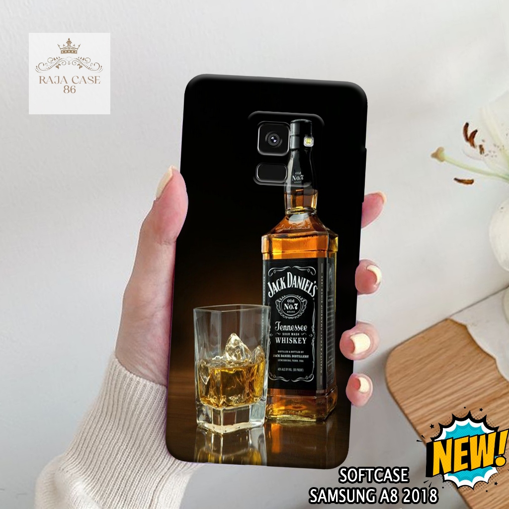 Case Samsung A8 2018 - Rajacase - casing Samsung A8 2018 - Motif case Minuman - Pelindung handphone 
