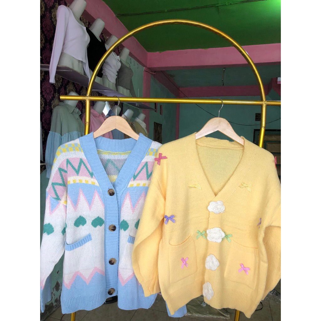 cardigan rajut ala korea
