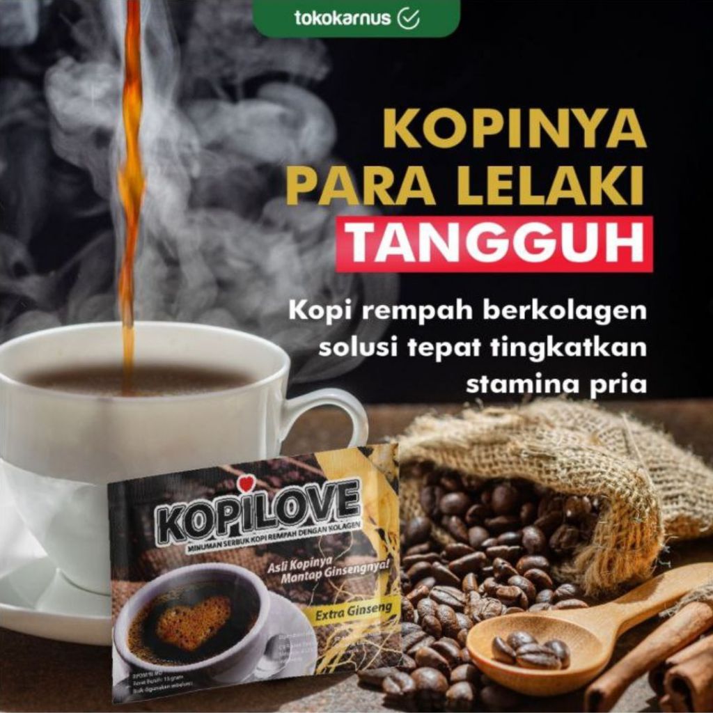 

KOPILOVE Kopi Lelaki Kolagen Menghangatkan tubuh dan membantu menambah stamina