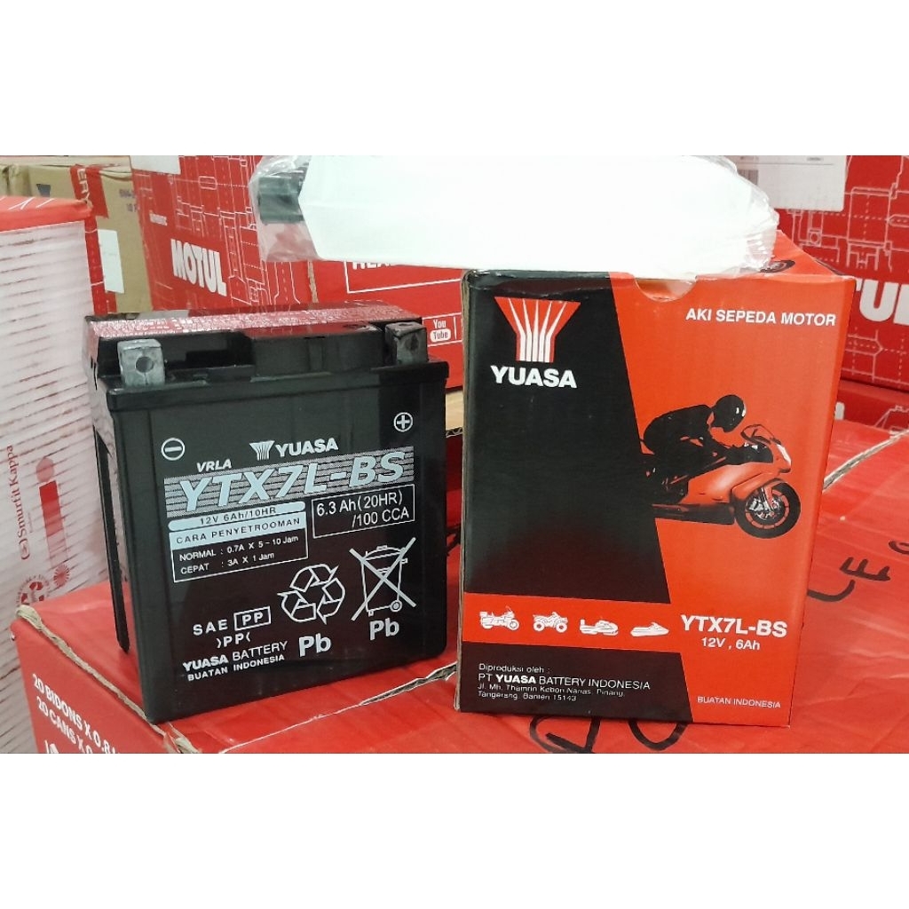 Aki Yuasa YTX7L-BS Aki Motor KLX DTracker