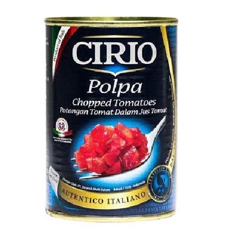 

tomat cincang chopped tomato cirio polpa 400