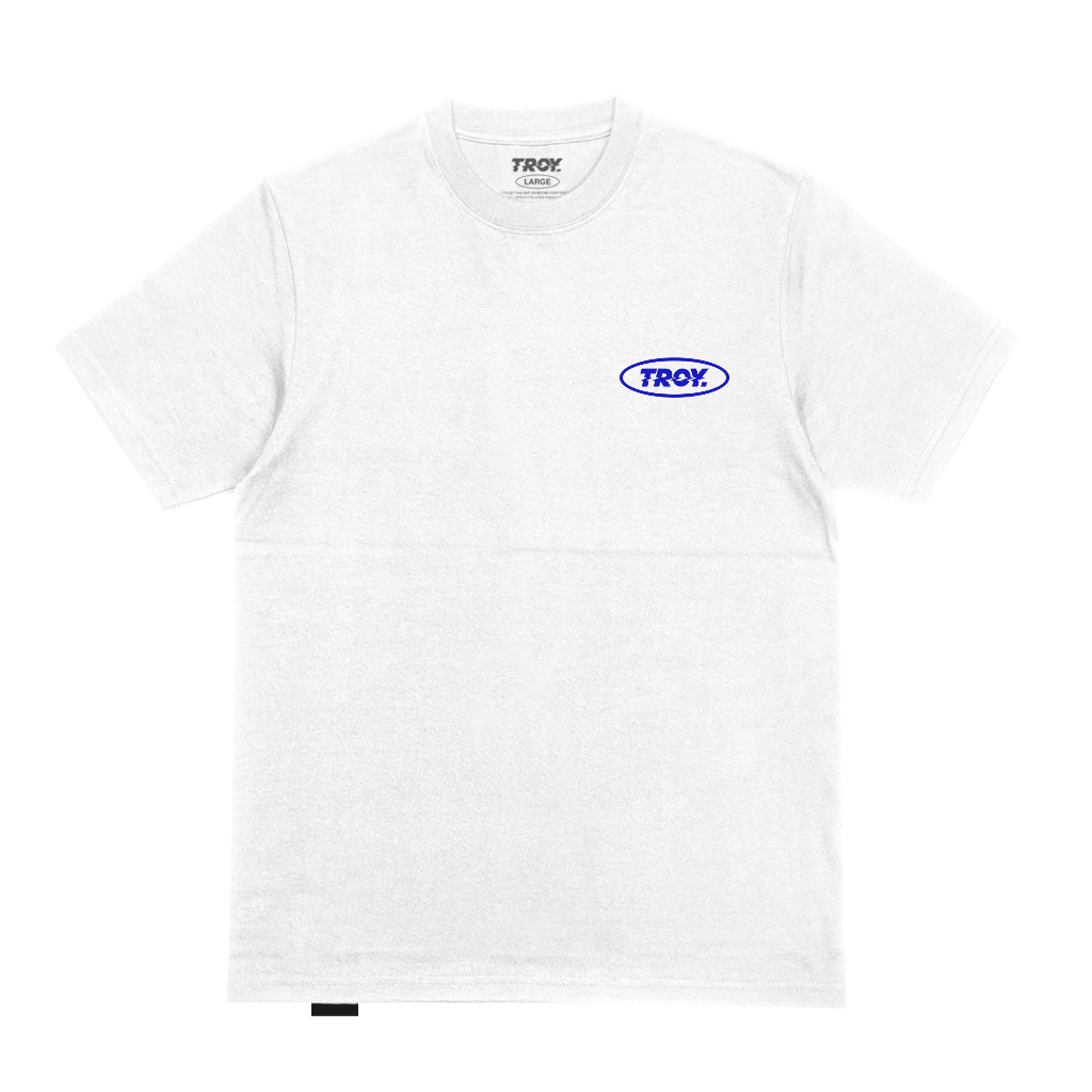 Troy Company Tshirt White Good Life - Kaos Pria Lengan Pendek Putih MT 3148