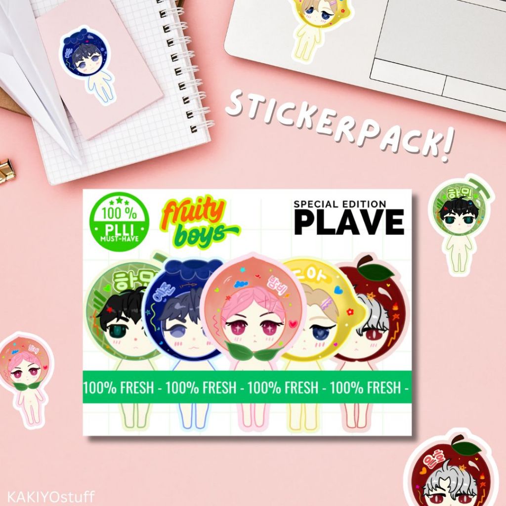 

[LAST STOCK] STICKERPACK GLITTER - PLAVE FRUITY BOYS EDITION
