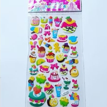 

Stiker Timbul Sticker Assorted Cakes