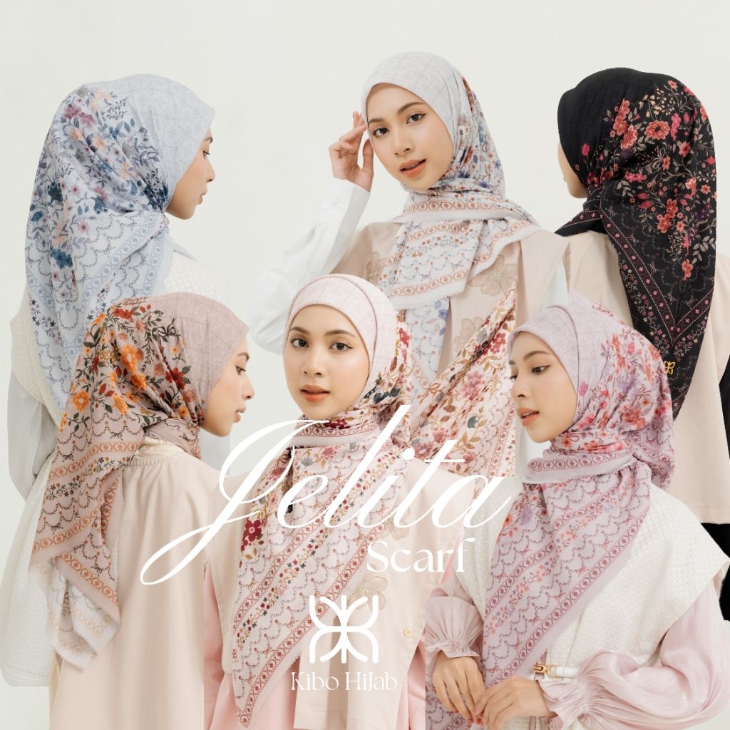 JELITA SCARF by Kibo Hijab | Coquette Scarf | Scarf Pita