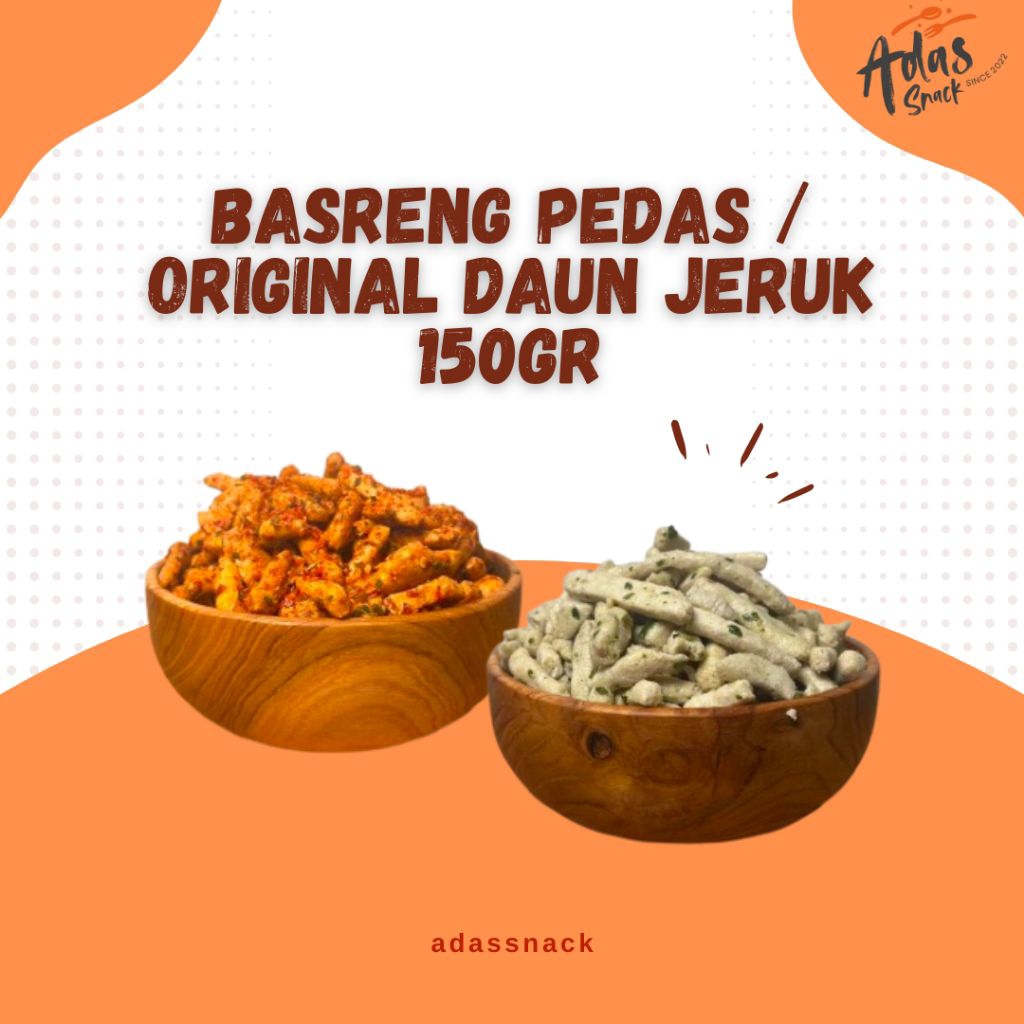 

150gr - BASRENG PEDAS ORIGINAL DAUN JERUK