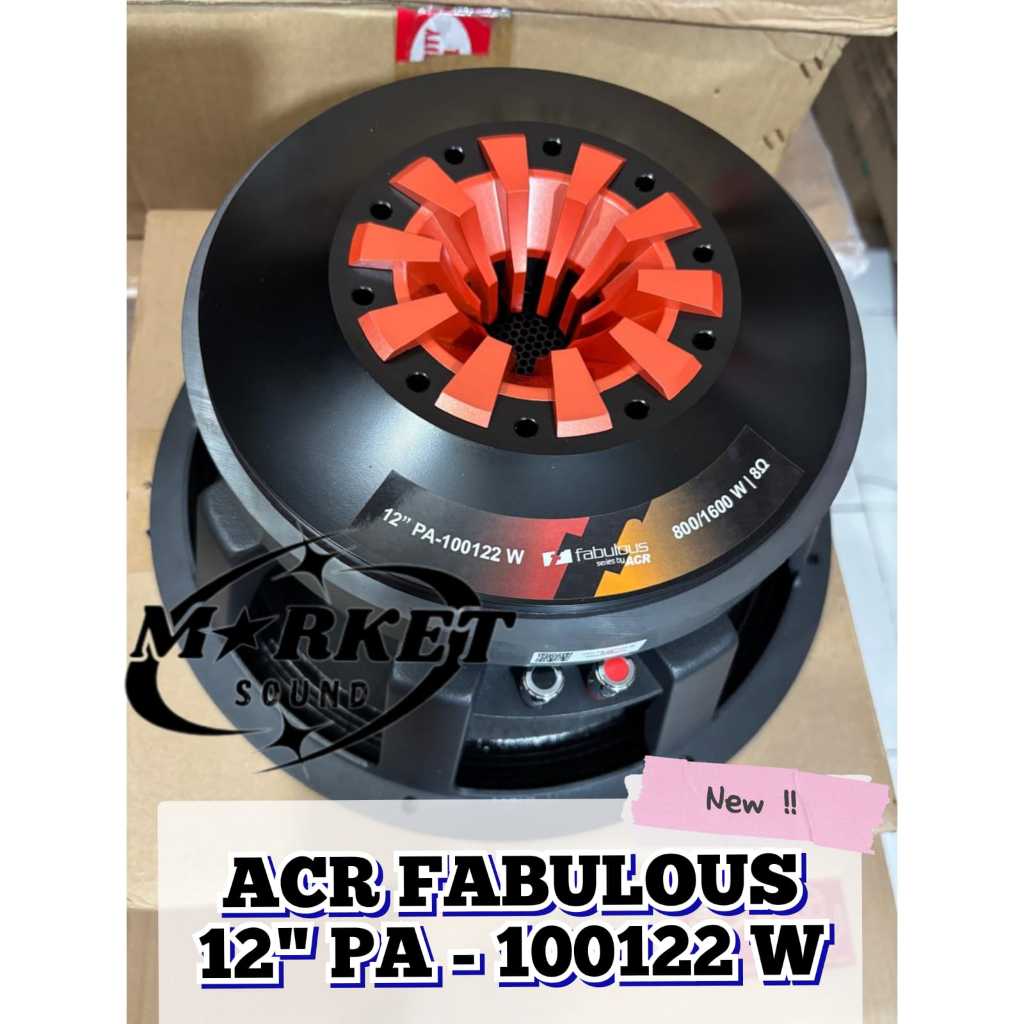 Speaker ACR Fabulous 12 inch PA 100122 w subwoofer original voice coil 3,9 inch limited edition