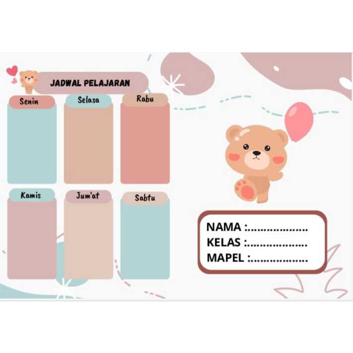 

Buku Tulis Custom isi 5 pcs