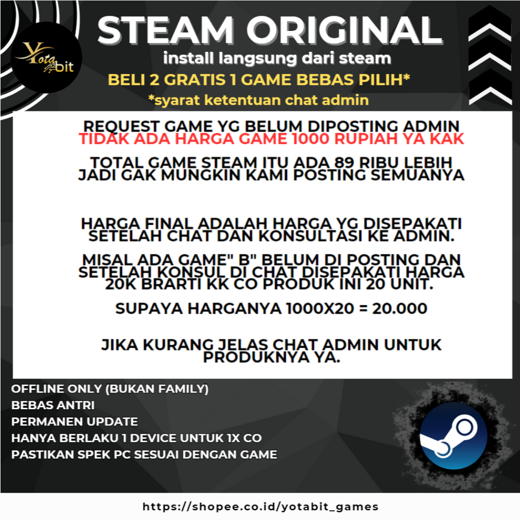 [CUSTOM Game PC] Request ORIGINAL