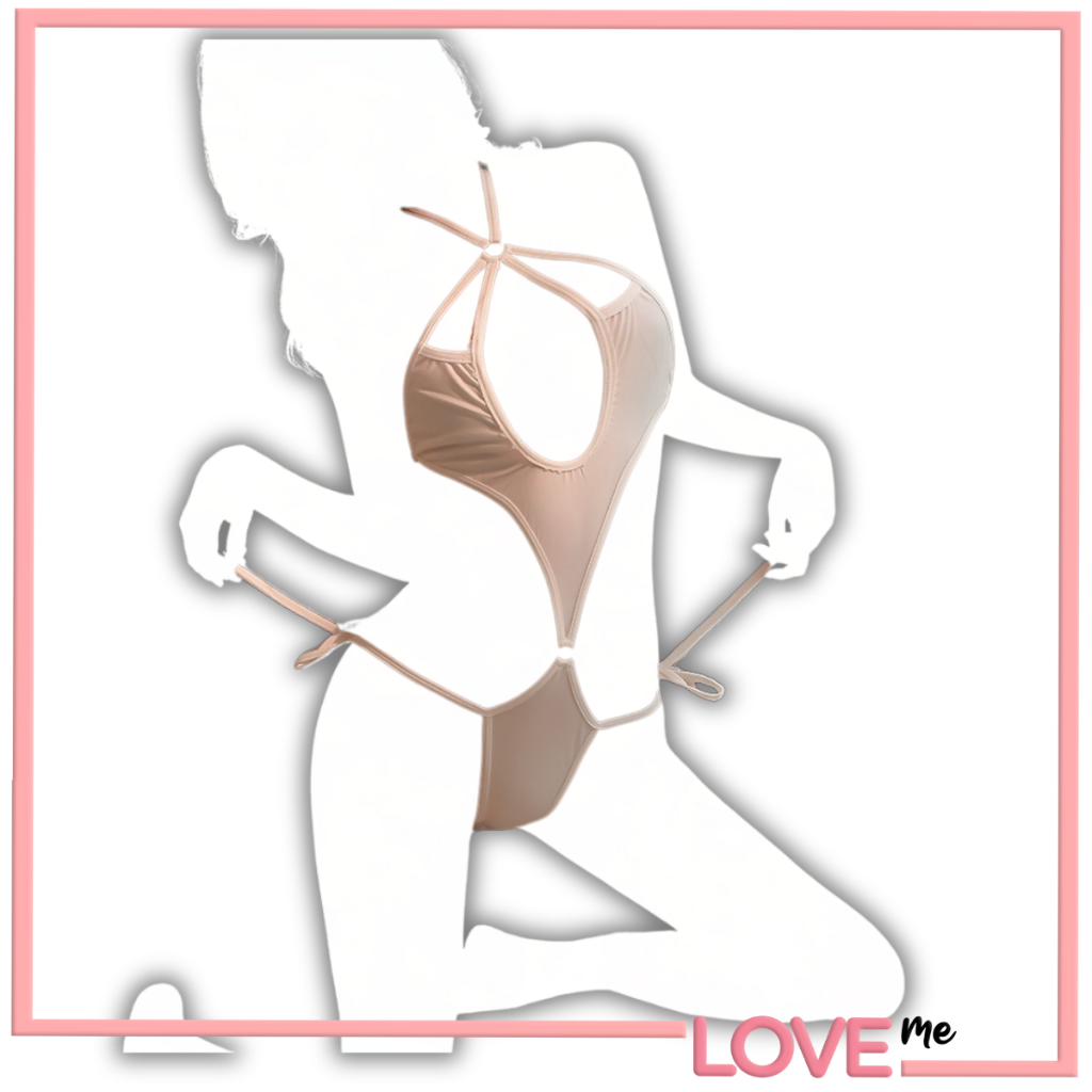 LOVEme Baju Bodysuits Lingerie Sexy Press Badan Body Fit Wanita Dewasa Gaun Malam Gaya Jepang Japane