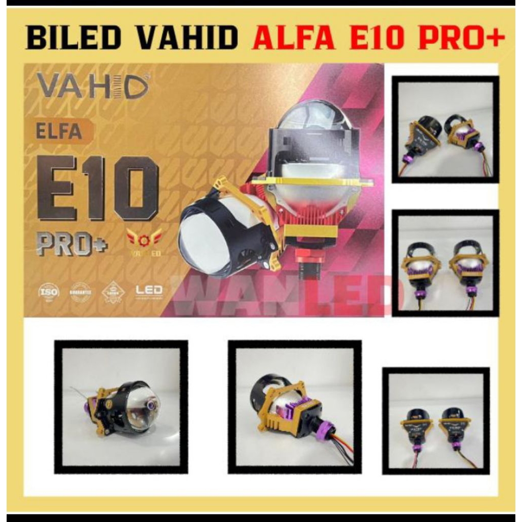 VAHID E10 PRO PLUS LAMPU HEADLAMP LED PROJECKTOR  SEMI LASER 3INCH VAHID E10 PLUS 70WAT 3,0 LED PROJ