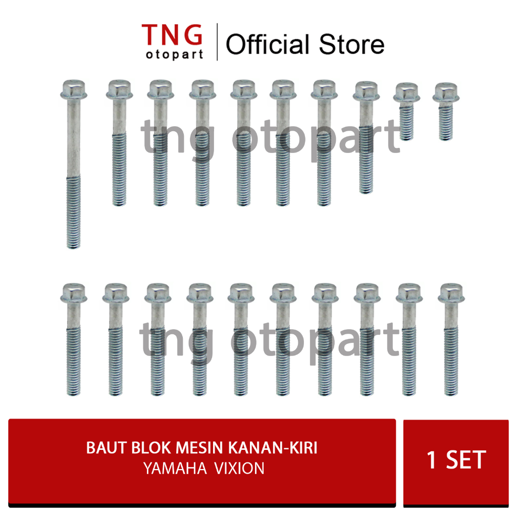 Baut Blok Mesin  Yamaha Vixion   / Baut Blok Mesin Kanan Kiri Vixion
