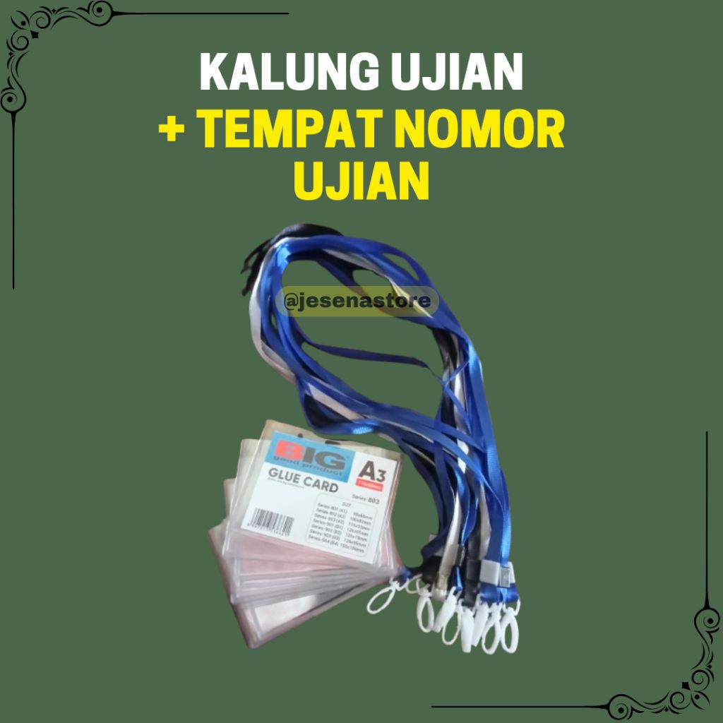 

Kalung Ujian dan Tempat Nomor Ujian