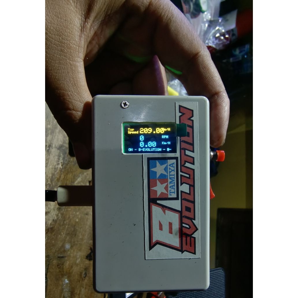 Kilikan dinamo tamiya speed 209km/jam test by speedchecker