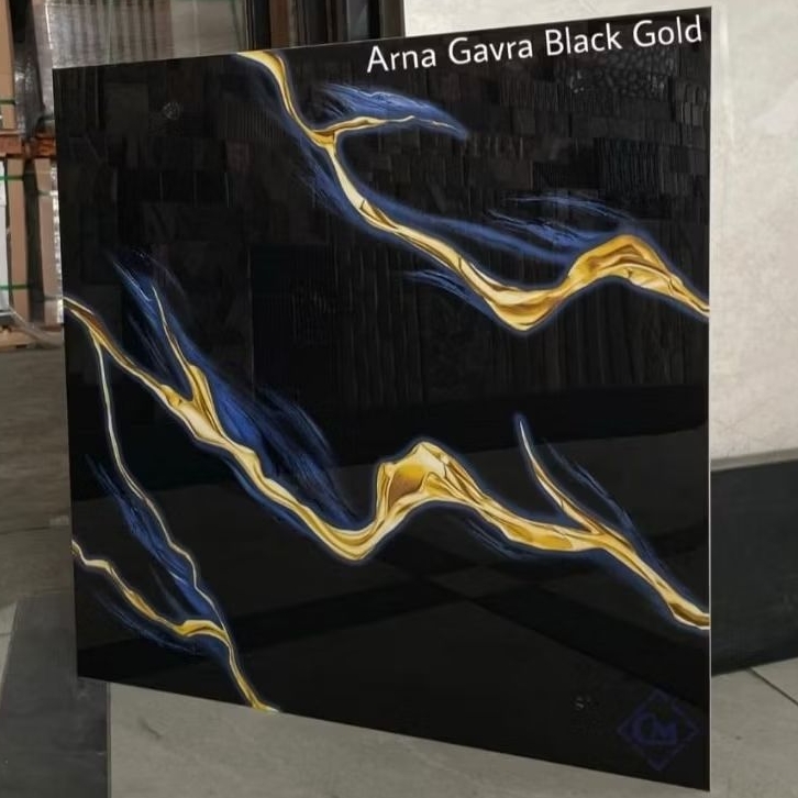 Granit hitam arna gavra black gold 60×60