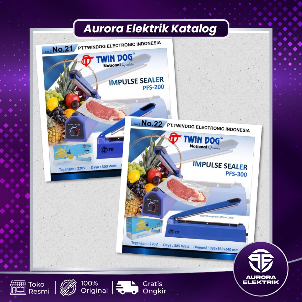 Impluse Sealer / Alat Press Plastik TD