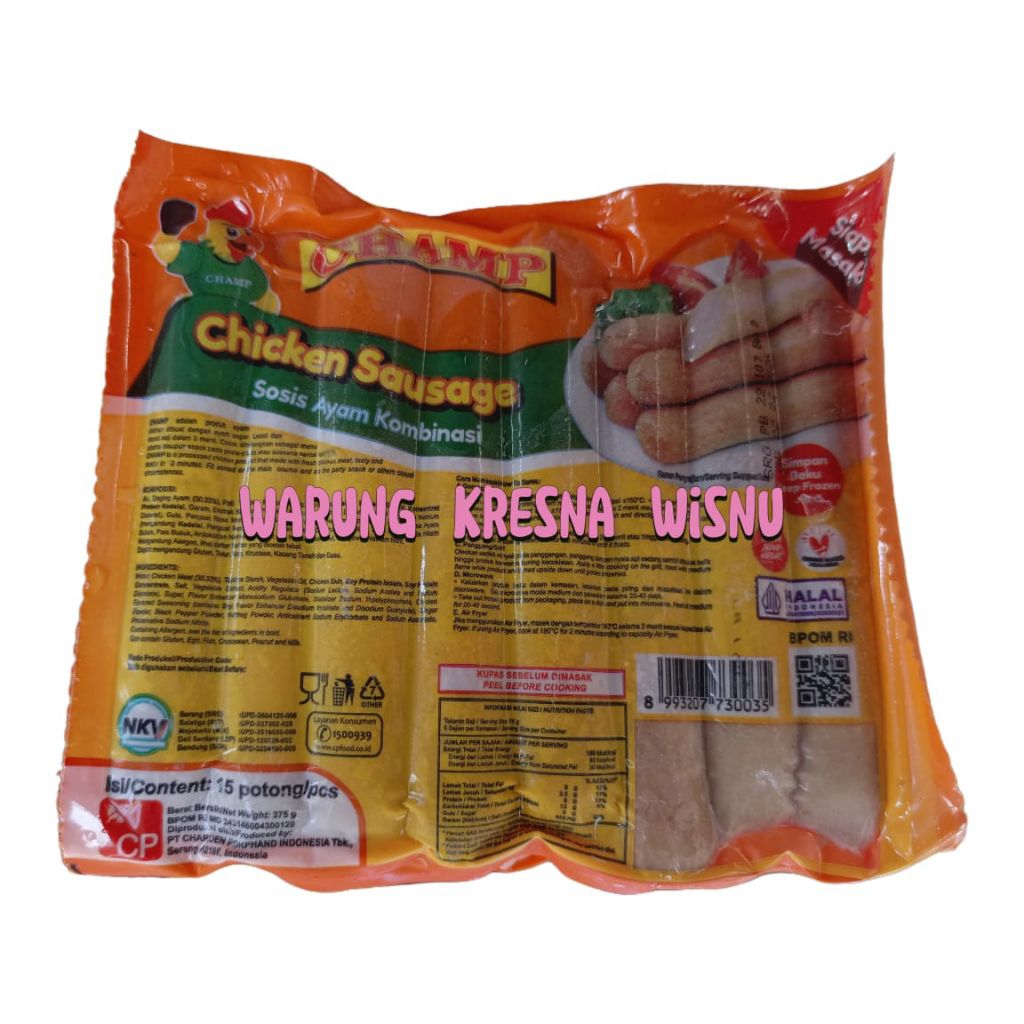 

Champ Sosis Ayam Kombinasi 375g
