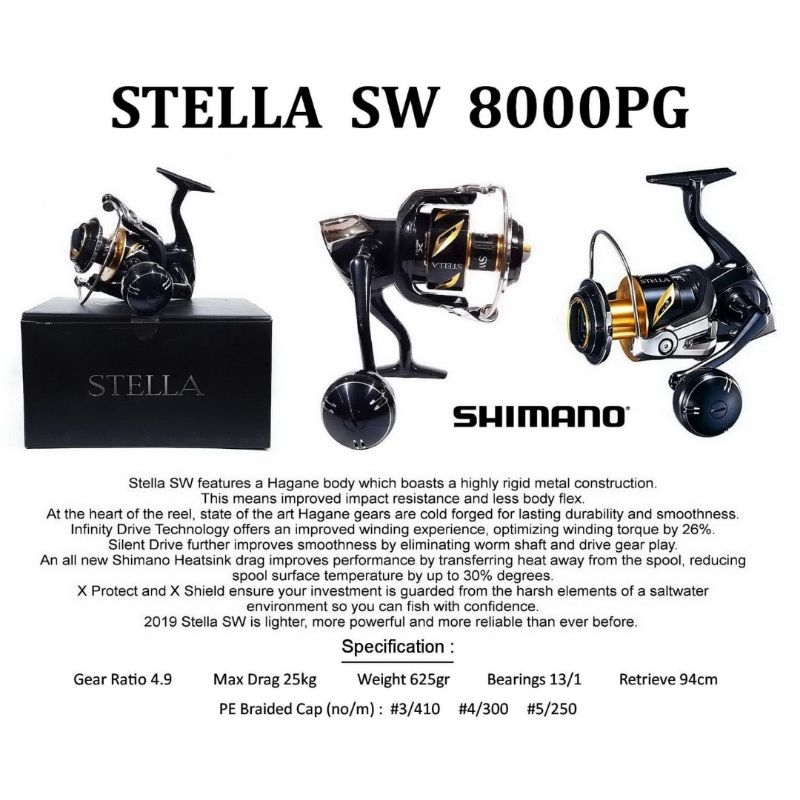 Reel Spinning Shimano Stella SW
