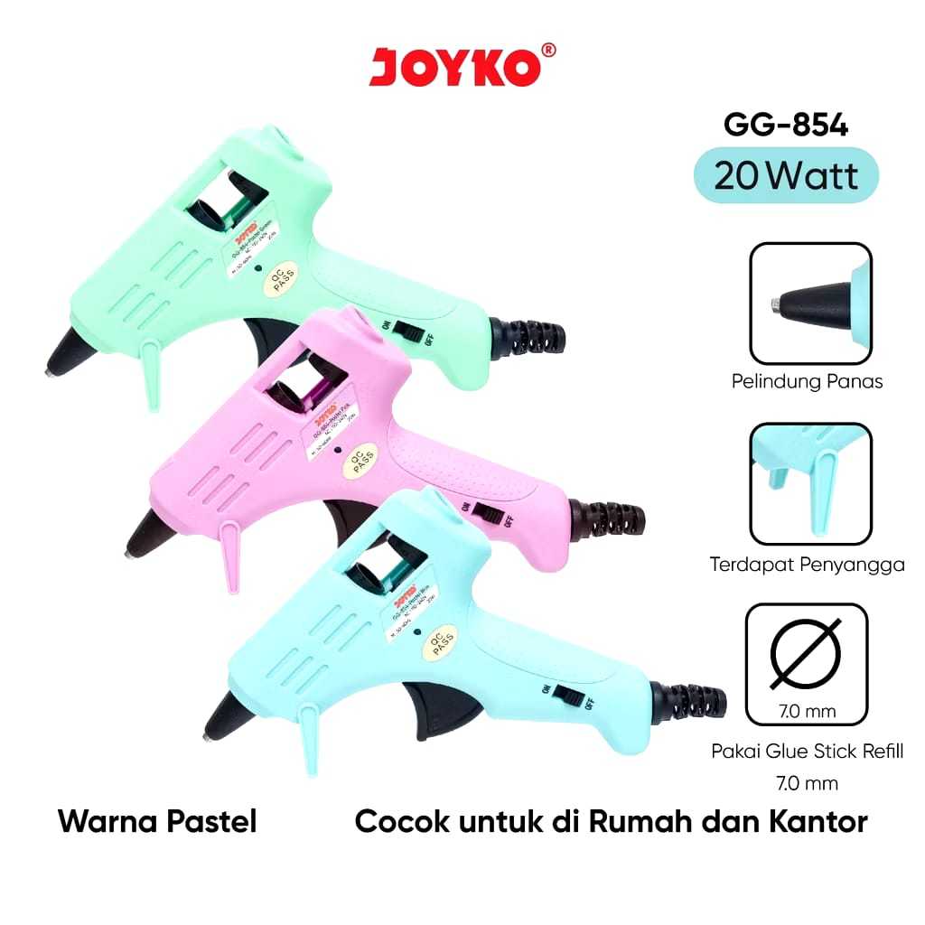 

Veiso_Glue Gun Lem Tembak Joyko GG-854 Pastel Color