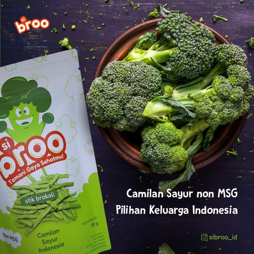 

olahan brokoli si broo stik brokoli non MSG snack sehat camilan sayur
