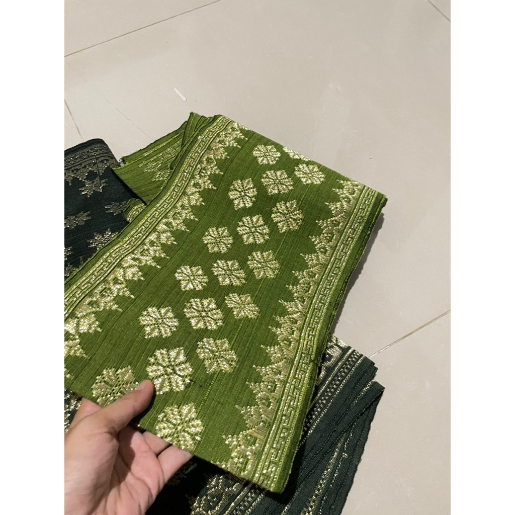 Kain Tenun Selendang Songket Asli Sidemen Bali