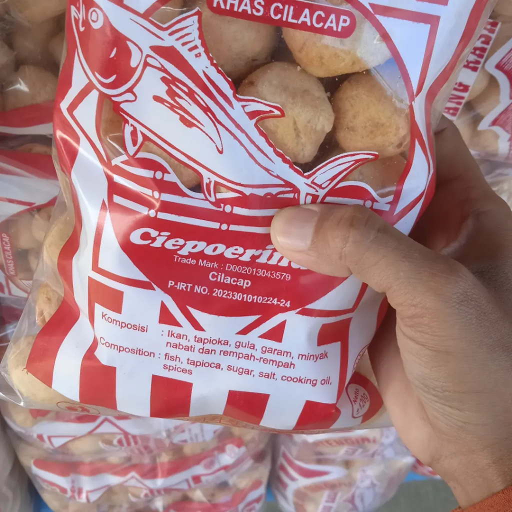 

kerupuk tengiri coklat ukuran besar