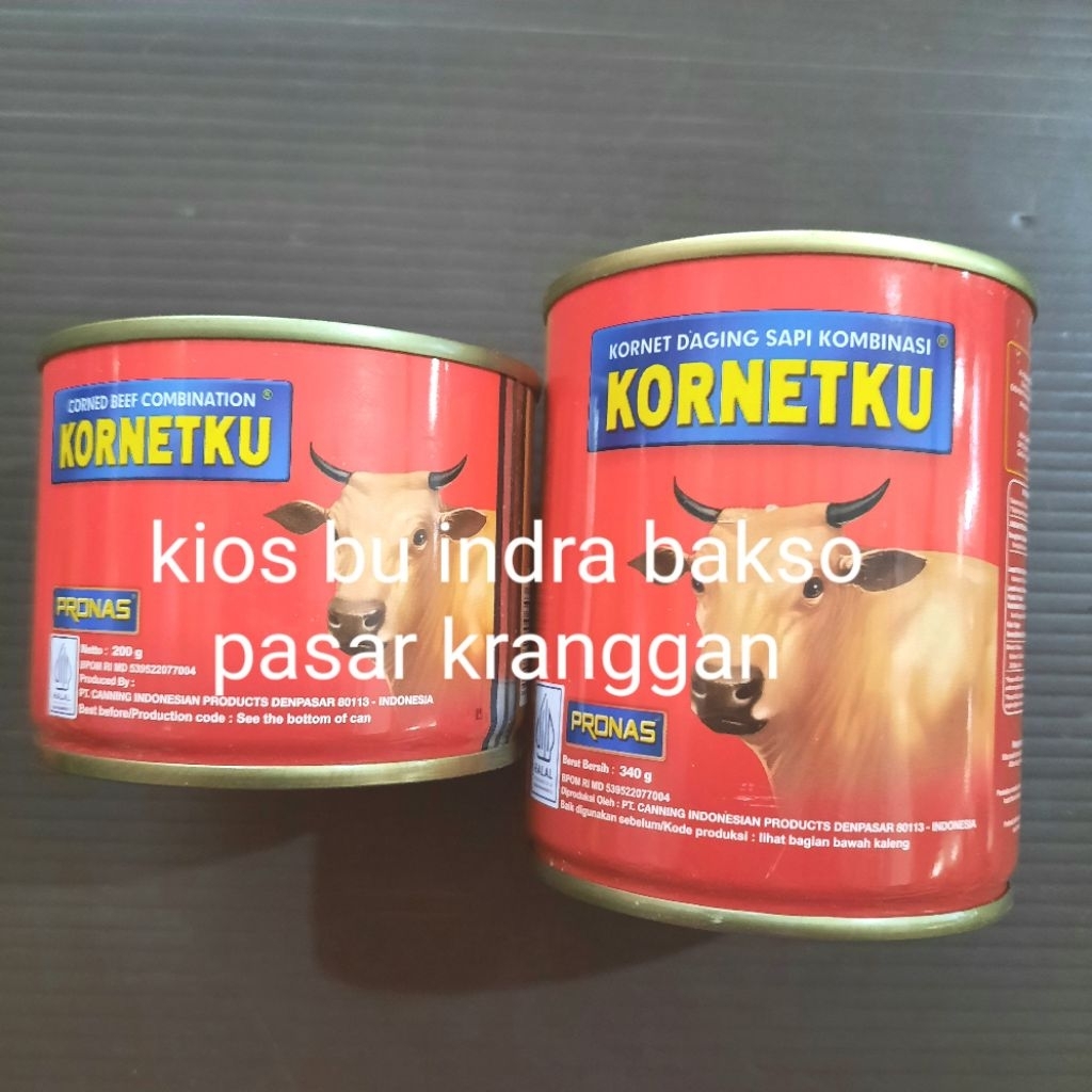 

kornetku 200 340 gr kornet daging sapi kombinasi cornet beef pronas