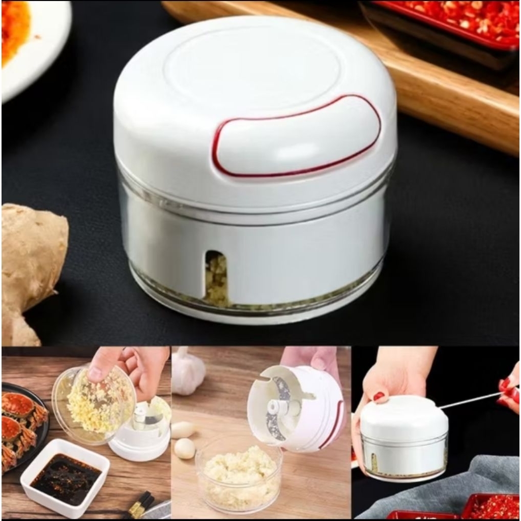 Chopper Manual Tarikan Tarik Speedy Blender Tarik Penggiling Daging Penghalus Bumbu Dapur Praktis