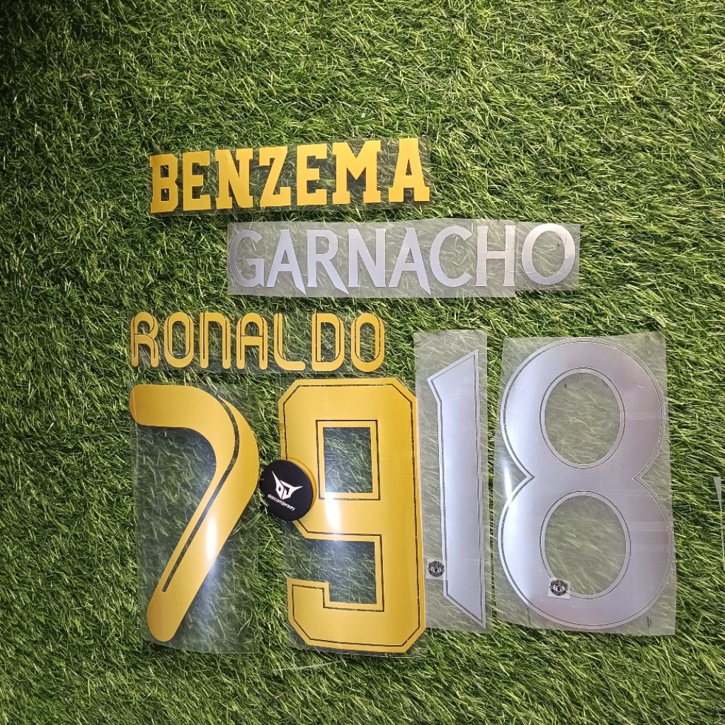 font nameset jersey bahan PU