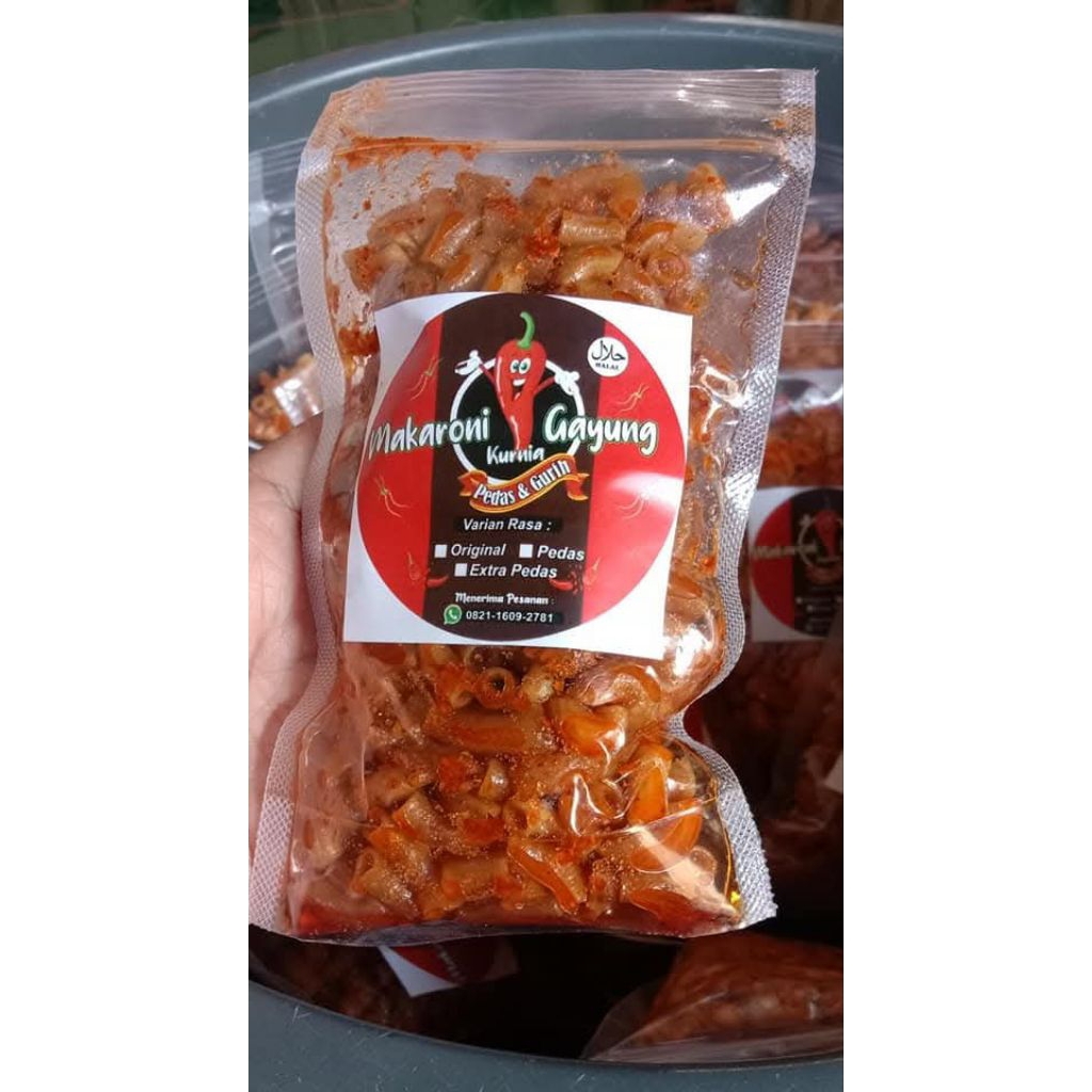 

Makaroni Bantat Kurnia gurih pedas 250gr