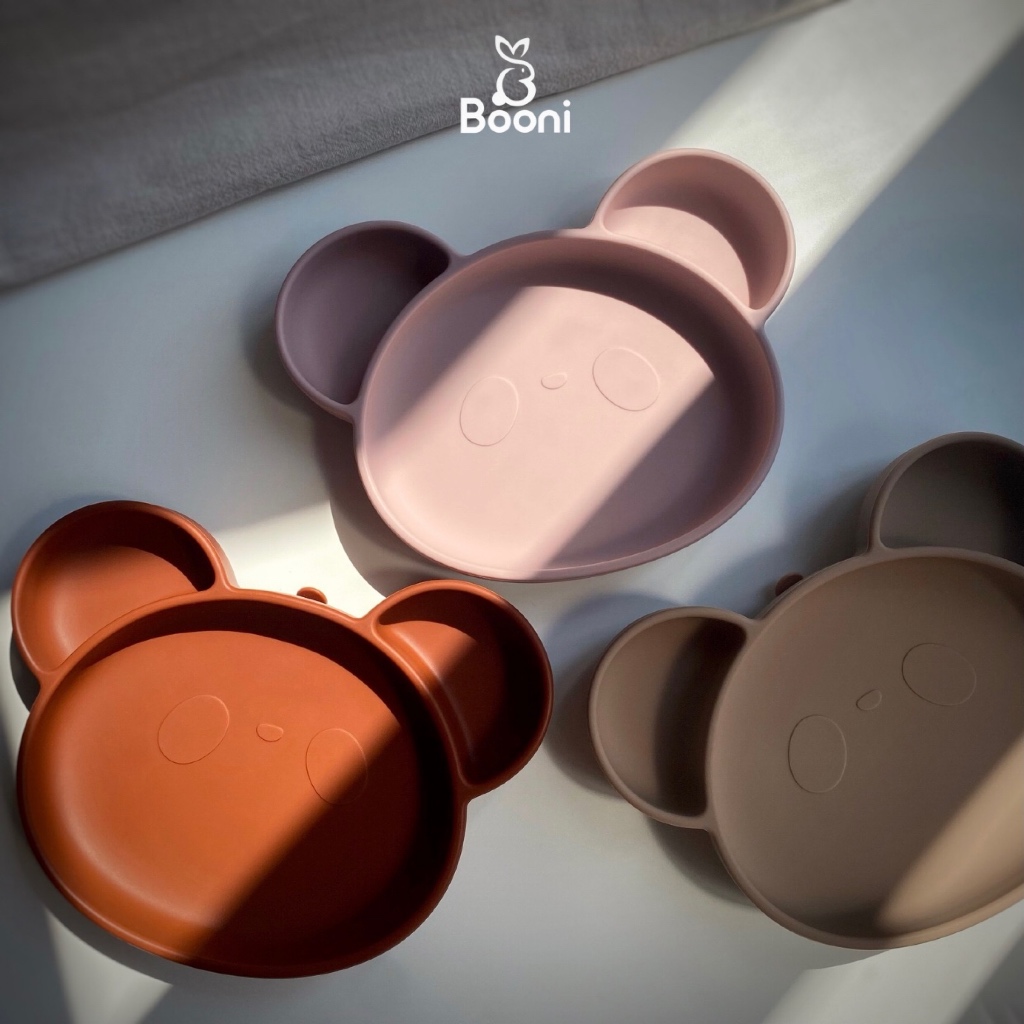 BOONI - Panda Silicone Suction Plate Piring Makan Bayi Silikon Anak MPASI Suction Plate Anti Tumpah